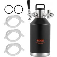 Plastique Distributeurs de Boissons VEVOR Mophorn - Tireuse a Biere Portable 4 l Mini Growler Pression Reglable 030 psi Mini Fut a Pression Isotherme en Inox pour Garder la Fraicheur et Distributeur de Boissons