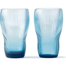 Blu Bicchieri Pols Potten Pum Longdrink Glas H 12 cm x Ø 7,2 cm 300 ml - Hellblau Bicchiere