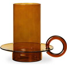 ferm LIVING Luce Amber Lysestage 14cm