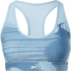 Azul - Mujer Sujetadores Reebok Lux Perform Allover Print Racer Bra - Azul