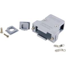 Pladematerialer Conec 165X11879XE 165X11879XE D-SUB-kabinet Poltal: 15 Plastic, metalliseret 180 ° Grå 1 stk