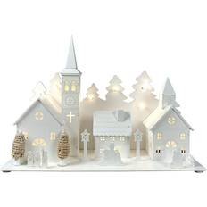 Selections Village Scene with LEDs Figurine