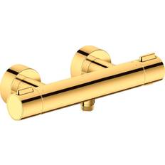 Brass Bath Taps & Shower Mixers Duravit Rund Thermostatarmatur TH42200000 Brass, Gold