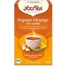 Orange Tee Yogi Tea Ingwer Vanille Bio Filterbeut.