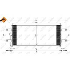 Condizionatori d'aria NRF 350075 Condensatore Radiatore Aria Condizionata, Condensatore Climatizzatore, Condensatore, Climatizzatore MERCEDES-BENZ: ACTROS MP4 MP5