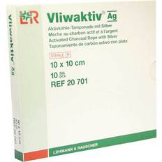 Antibakteriell Intimhygiene & Menstruationsschutz Lohmann & Rauscher VLIWAKTIV AG Aktivkohle Tampon.m.Silber 10x10