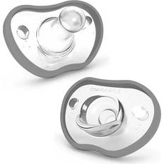 Flexy Napp Silikon 0-3 mån 2-pack, grå