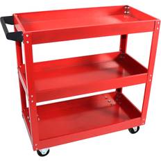 Sack Barrows Dragway Tools 3 Tray Service Cart 150 LBS Load Capacity with Swivel 360° Wheels