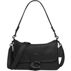 Coach Black Bags Coach Soft Tabby Shoulder Bag - Pewter/Black