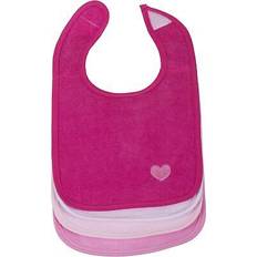 Bavoirs Bieco set de 4 bavoirs pratiques pour bébé rose vif