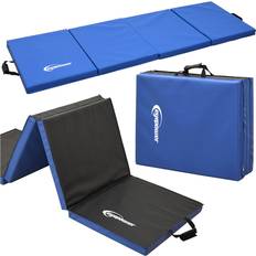 Tapis d'Aérobic EyePower Matelas de Sport Moelleux 200605cm bleu noir blau