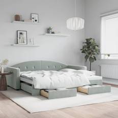 3 personers - Recliner Sofaer vidaXL Daybed With Extension Light Grey Sofa 3 personers