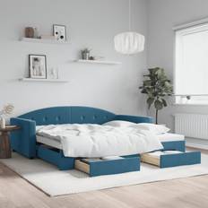 Azul - Sofá Cama Sofás vidaXL Dagbädd utdragbar Soffa