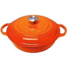 Le Creuset Essentials Cast Iron Round Casserole Soup Pot with lid