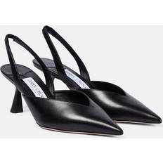 Laced Heels & Pumps Jimmy Choo Maryanne 65 Leather Slingback Pumps - Black