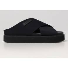 Ganni Slippers & Sandals Ganni Crossover Platform Scuba Sandals - Black