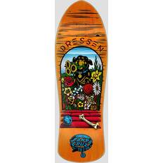 Orange Decks Santa Cruz Dressen Pup Reissue 9.5" Skateboard Deck orange Uni