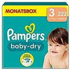 Pampers Toilettage et Bain Pampers Baby Dry Diapers Size 3 6-10 kg 222 pcs