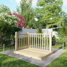 Timber Decking Kit Handrails on Two Sides 1.2 x 1.8m