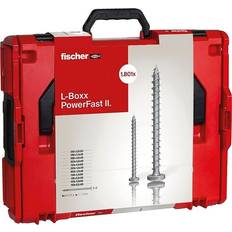 Byggetilbehør Fischer PowerFast II L-BOXX Skruesæt til Træ og Metal 1801 Dele