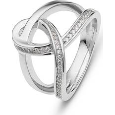 Cristal Bagues Jette Bague pour femme INFINITY 87745368 925 Argent rhodié Argenté