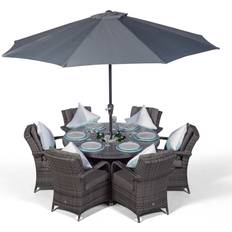 Garden & Outdoor Furniture Oak Furniture King Arizona 135cm Round Patio Dining Set