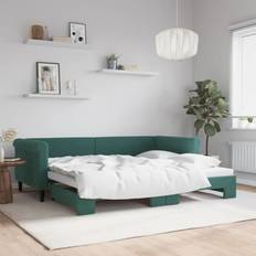 vidaXL Dagbädd utdragbar mörkgrå Soffa