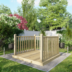 Timber Decking Kit Handrails on Three Sides 1.8 x 1.8m
