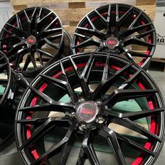 19" - 5/120 - 7,5" Autofelgen Mam rs4 8,5x19 et30 black painted red inside alufelge