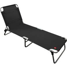 Aluminium Chaises longues Jan Kurtz Chaise Longue Amigo - Noir