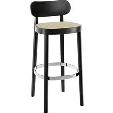 Bamboe Stoelen Thonet 118 H Barkruk Met Vlechtwerk 94cm