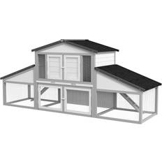 Large Rabbit Hutch with Run, Tray, Ramp, Pig