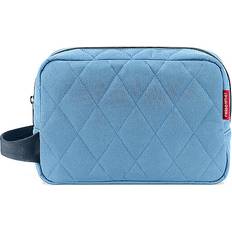 Wasserabweisend Kosmetiktaschen Reisenthel Toilettetasche 26x17cm Rhombus Blue hellblau