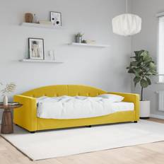 vidaXL Letto Con Materasso Giallo 90x200 cm Divano