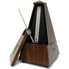 Metronomer Wittner 855 Metronom mit Glocke, mechanisches Pyramiden-Pendel-Taktell, nußbaum