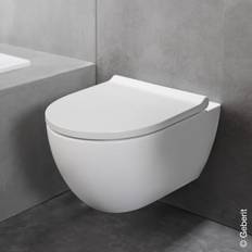 Gulvstående Toiletter på tilbud Geberit Acanto Væghængt WC-Skål Tragtformet B36cm H38.5cm T53cm