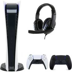 Game Consoles Sony PlayStation 5 Digital with Extra Black Dualsense Controller and Universal Headset