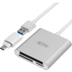 Compact flash cf card reader, weme aluminum multi-in-1 usb 3.0 micro sd card