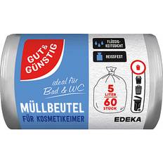 Müllentsorgung GUT&GÜNSTIG Kosmetikbeutel 5,0 l transparent, 60 St.