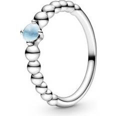 Pandora Blue Rings Pandora December Birthstone Beaded Ring Ring Blue