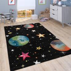 Rugs Bed Bath & Beyond Kid's Universe Rug with Colored Planet Earth & Stars Space