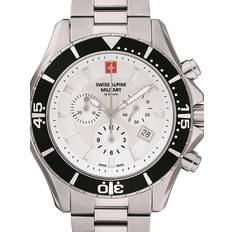 Swiss Alpine Military Klockor Swiss Alpine Military 7040.9132 heren horloge chronograaf 44 mm