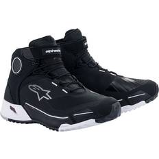 Vita Motorcykelstövlar Alpinestars CR-X Drystar Riding MC-Skor - Svart/Vit Unisex