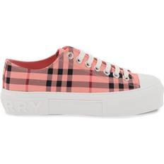 Burberry Check Cotton Sneakers - Pink