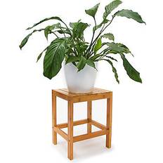 Natur Sitzhocker Relaxdays Bamboo Seating Stool