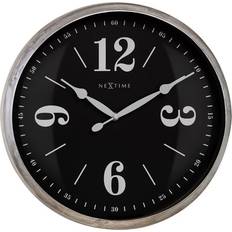 Nextime 3290ZI Silver/Black Wall Clock