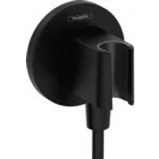 Duschset Hansgrohe Wandanschluss FixFit Schwarz