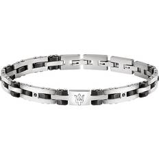 Acier Inoxydable Bracelets Maserati Bracelet JM220ASR02 Acier inoxydable, Céramique Noir