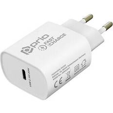 Prio Fast Charge USB-C Oplader 20W Hvid
