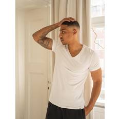 Elastan/Lycra/Spandex Överdelar Frank Dandy Slim Fit V neck Bamboo Tee
